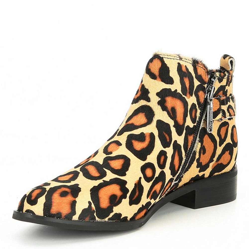 BLONDO Animal Printed Ankle Booties